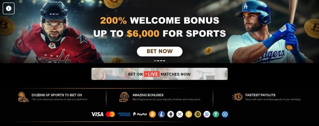 BetWhale Fastest Payout Online Casino front page screenshot showing a generous welcome bonus